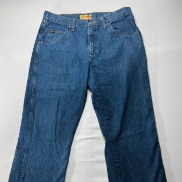 Wrangler 20X Men's Relaxed Fit Straight Leg Blue Denim Jeans - Size 34x29 - Picture 1 of 4